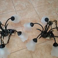 Lampadari in ferro battuto