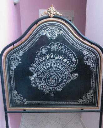 LETTO ANTICO FINE ‘800 IN FERRO BATTUTO – RESTAURA