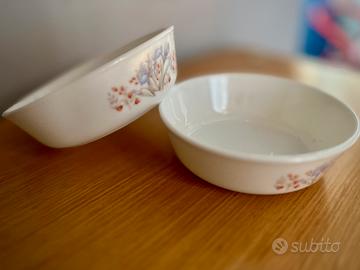 Coppia pirofile Pyrex England- Blue Iris ‘70/‘80