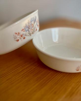 Coppia pirofile Pyrex England- Blue Iris ‘70/‘80