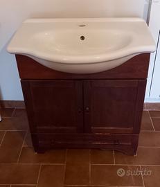 Lavabo lavandino bagno con mobile in legno