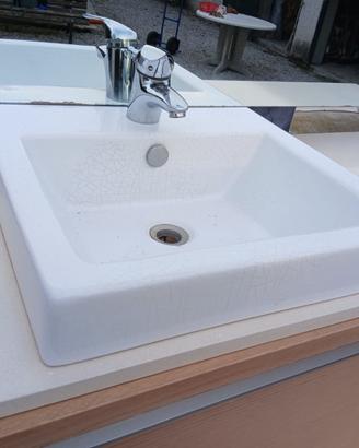 Mobile Bagno con Piano in Marmo