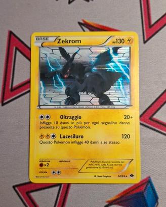 Carta Pokémon Zekrom 50/99 Holo ITA