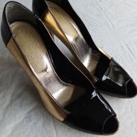 SCARPE DONNA Vera Pelle Vernice Punta Tacchi Alti