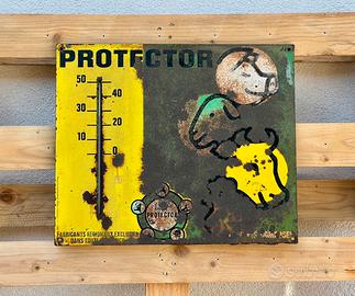 Insegna Termometro Vintage Anni '50 "Protector"