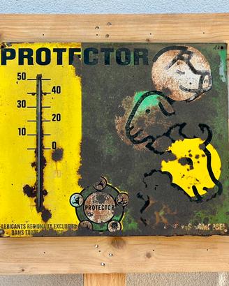 Insegna Termometro Vintage Anni '50 "Protector"