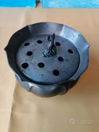 Contenitore in peltro inizi 1900 made in Italy 