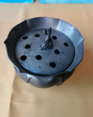 Contenitore in peltro inizi 1900 made in Italy 