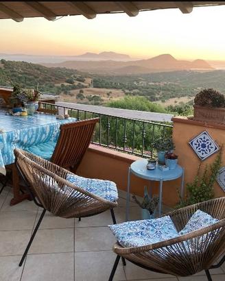 Country cottage con vista mare
