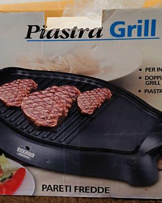 Piastra grill elettrica Fiseldem antiaderente 1800