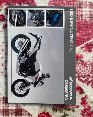 Libtetto manutenzione ed uso CB500 f/fa honda