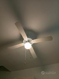 Lampadario con ventilatore incorporato 