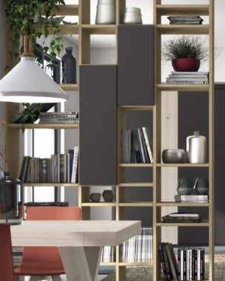 Libreria bifacciale l 168 cm h max 302cm come foto