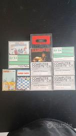 Lotto 10 cassette Commodore 64 vintage anni 80
