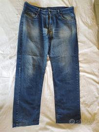 Pantaloni Jeans 54 marca Donald blu effetto usato