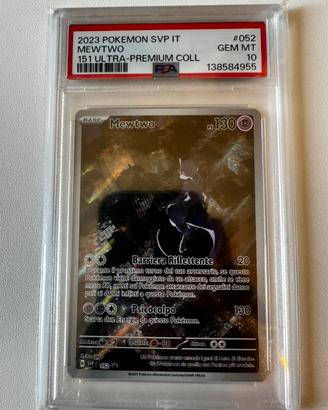 Mewtwo 052 promo psa 10 ita