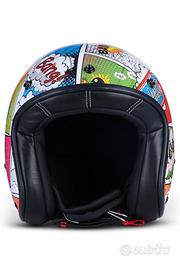 Casco da moto con scooter, in fibra di vetro ECE