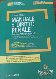 Manuale di diritto penale p. gen. e p. spec. 2023