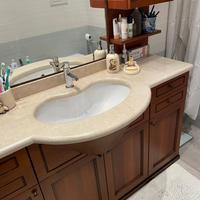 Mobile bagno arte povera con specchio