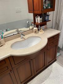 Mobile bagno arte povera con specchio