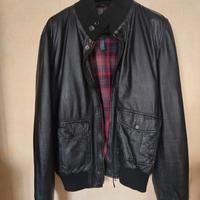 Giubbotto bomber in pelle 