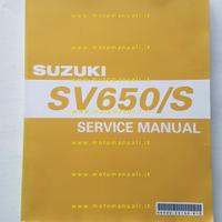 Suzuki SV 650 S 2003 manuale officina ENGLISH orig