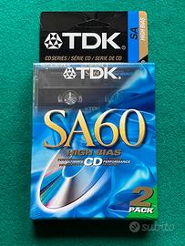 Due Cassette TDK SA 60 - NUOVE