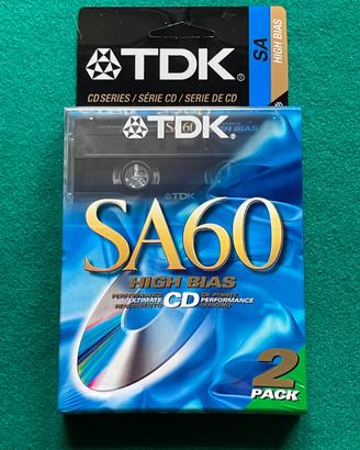 Due Cassette TDK SA 60 - NUOVE