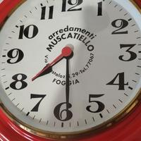 orologio porete pubblicitario tutto  legno 