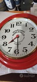 orologio porete pubblicitario tutto  legno 
