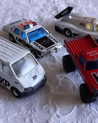 4 MODELLINI AUTO Matchbox gioco vintage anni '80