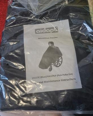 poncho super impermeabile per disabili
