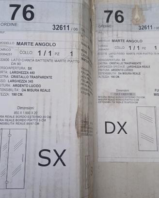 box doccia ad angolo cristallo
