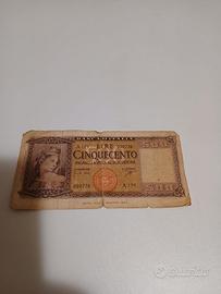 Cinquecento lire di carta 1947 rarissime
