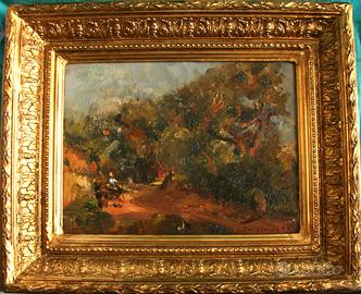 LUIGI CRISCONIO - " Ritorno dai campi" olio/tavola