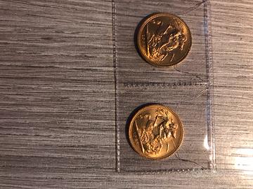 Sterline d'oro anni 1965 e 1966