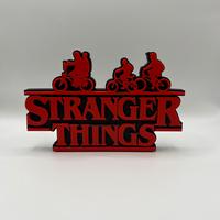 Logo Stranger Things con biciclette – 3D bicolore
