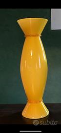 Vaso Venini Acco  giallo 1994 collezione  Mendini