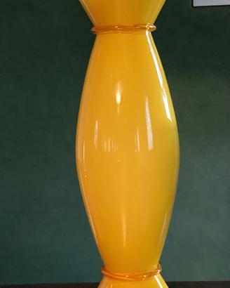 Vaso Venini Acco  giallo 1994 collezione  Mendini