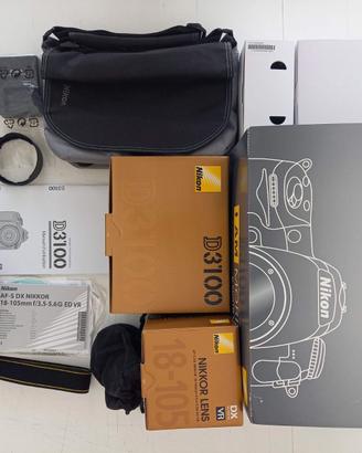 Nikon D3100 + Nikkor 18-105 mm