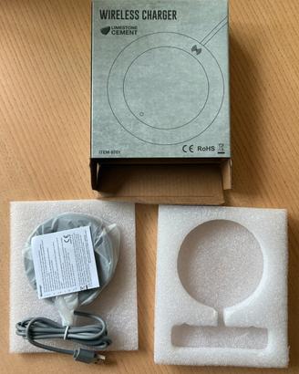 Caricabatterie Wireless in Cemento - NUOVO