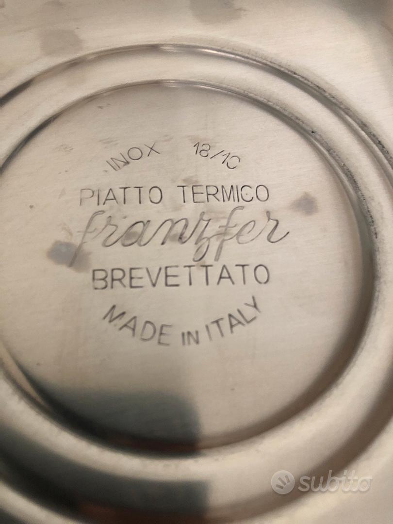 Italian FRANZFER Piatto Termico Inox BREVETTATO ROUND ALUMINUM