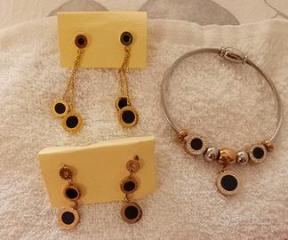 Bracciale Charms Swarovski + Orecchini - Nuovi