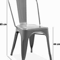 Set 12 sedie tolix colori misti