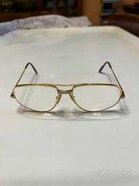 Occhiali Cartier modello Santos. Anni 80