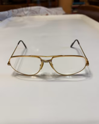 Occhiali Cartier modello Santos. Anni 80