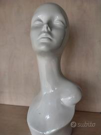 Testa manichino per capelli e sciarpe