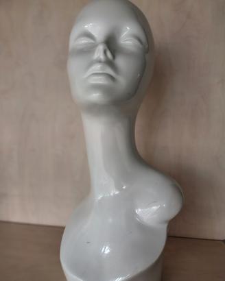 Testa manichino per capelli e sciarpe