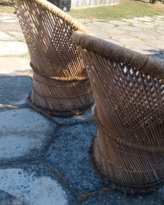 Sedie paglia e bambù