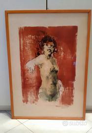 Renzo Vespignani, litografia a colori del 1959